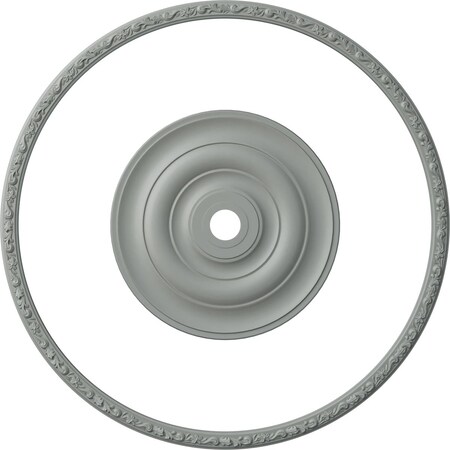 Ekena Millwork 52-in. OD x 48-in. ID Ceiling Ring with 26 1/2-in. OD Ceiling Medallion Jefferson Accent Kit CRM25KE26JE